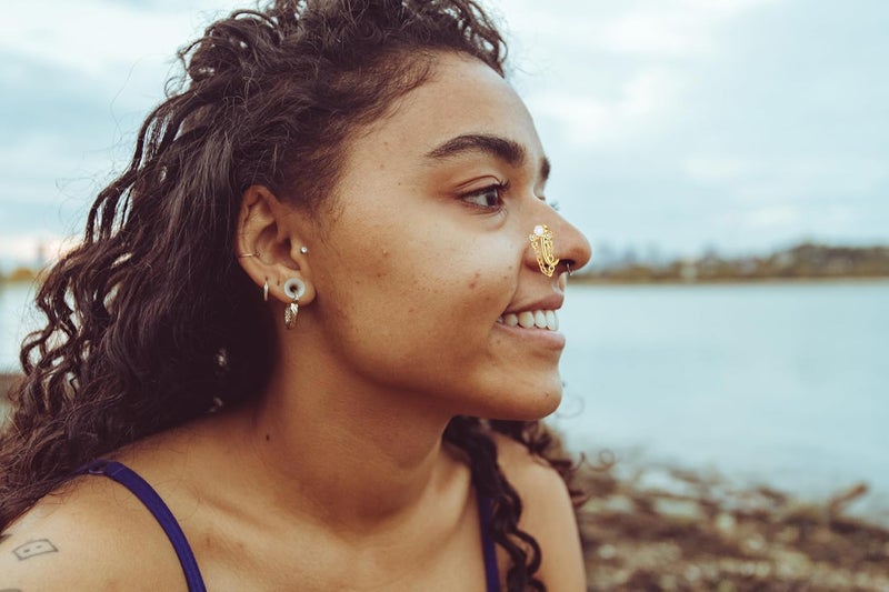 AVYRING Fake Nose Ring Fake Piercings Fake Nose Rings Nose Cuffs Fake Nose Piercing Fake Nose Hoop Faux Nose Rings for Women Faux Nose Ring Fake Piercing Fake Nose Cuff Sliver Gold Black - Image 2